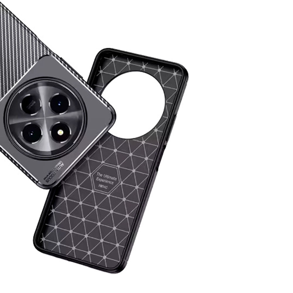 Custodia per Xiaomi Redmi Note 14 Pro 4G, Techsuit, CarbonFiber, Nera