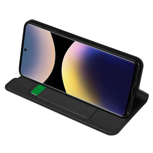 Custodia per Xiaomi Redmi Note 14 Pro 4G, Techsuit, Magskin Book, Nera