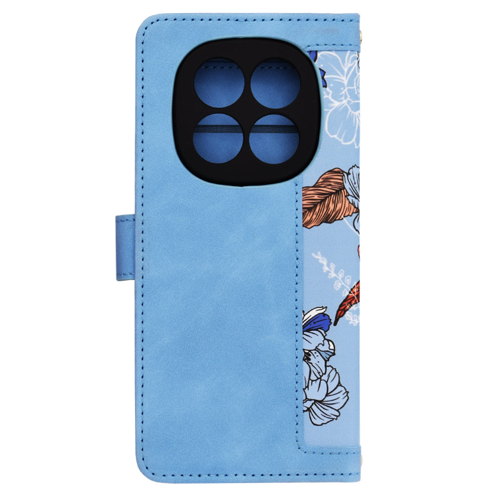 Custodia per Xiaomi Redmi Note 14 Pro+ 5G, Techsuit, FlipCraft, Blu