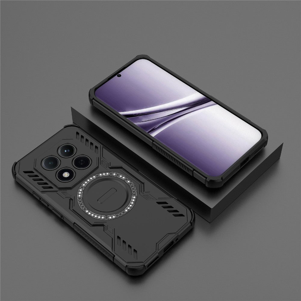 Étui MagSafe pour Xiaomi Redmi Note 15 Pro 4G, Techsuit, ArmorMag, Noir