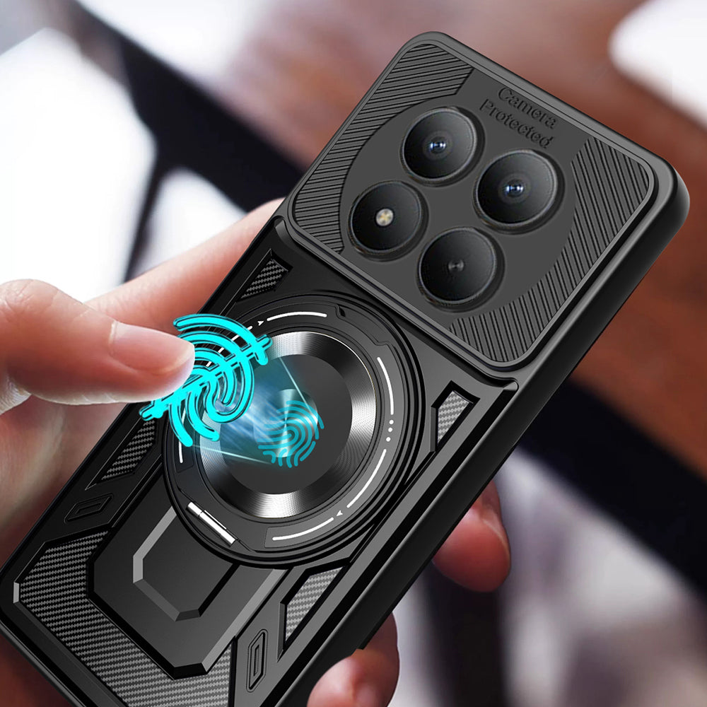 Custodia per Xiaomi Redmi Note 15 Pro 4G, Techsuit, RuggedCam, Grigio