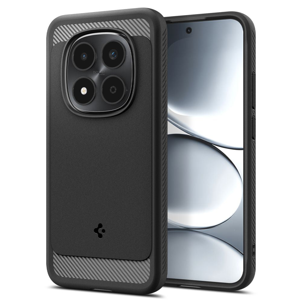 Étui pour Xiaomi Redmi Note 15 Pro 5G, Spigen, Rugged Armor, Noir Mat ACS10460