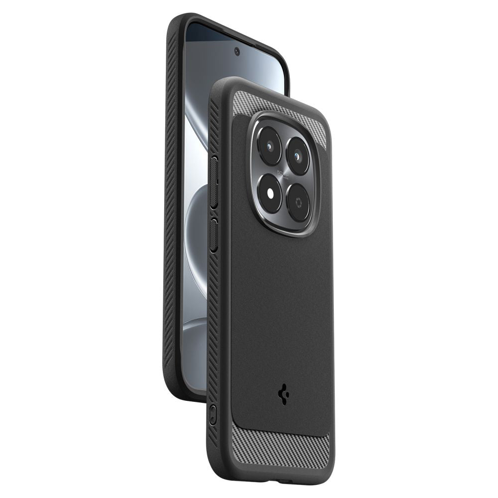 Étui pour Xiaomi Redmi Note 15 Pro 5G, Spigen, Rugged Armor, Noir Mat ACS10460