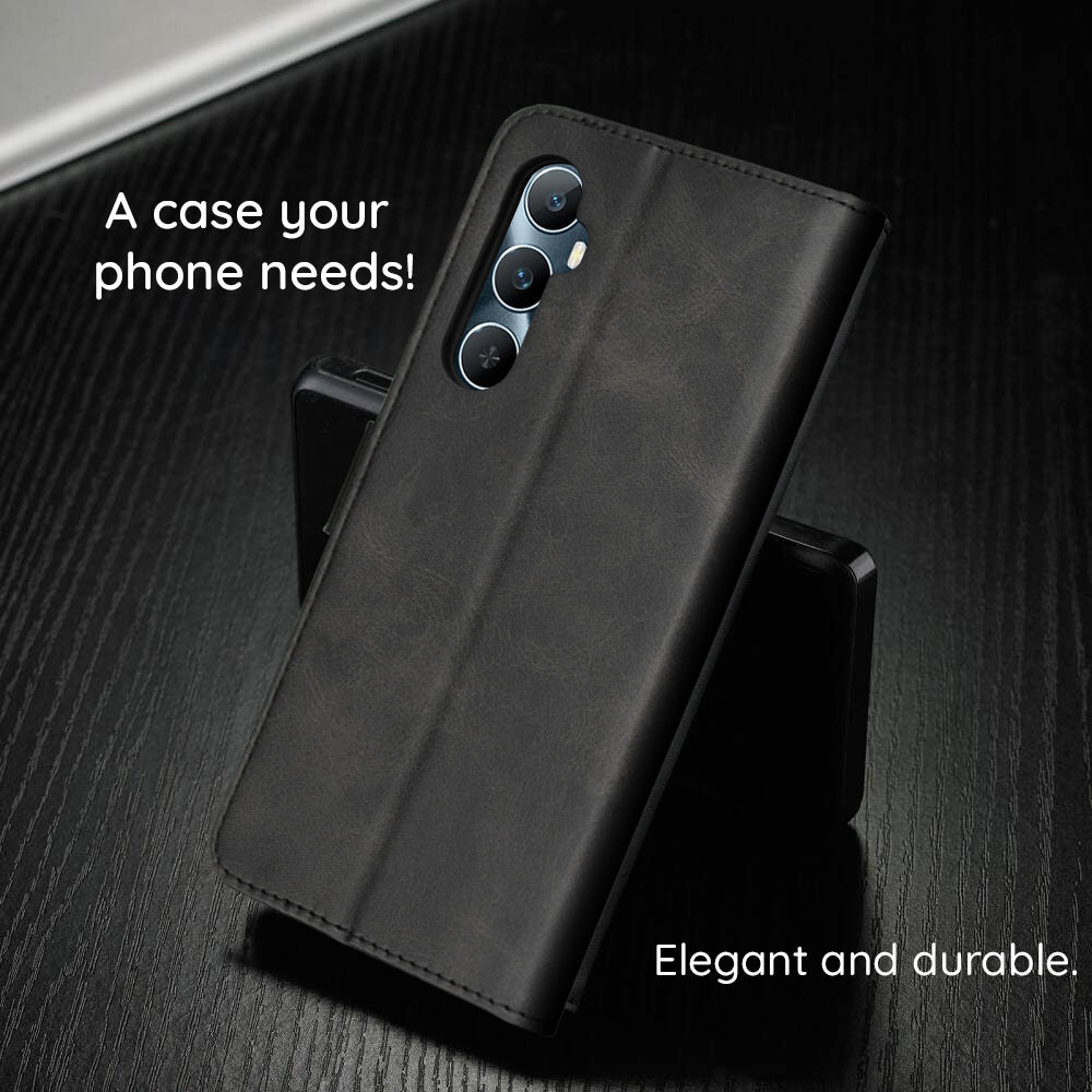 Custodia per Xiaomi Redmi Note 15 Pro 5G, Techsuit, Diary Book, Nera