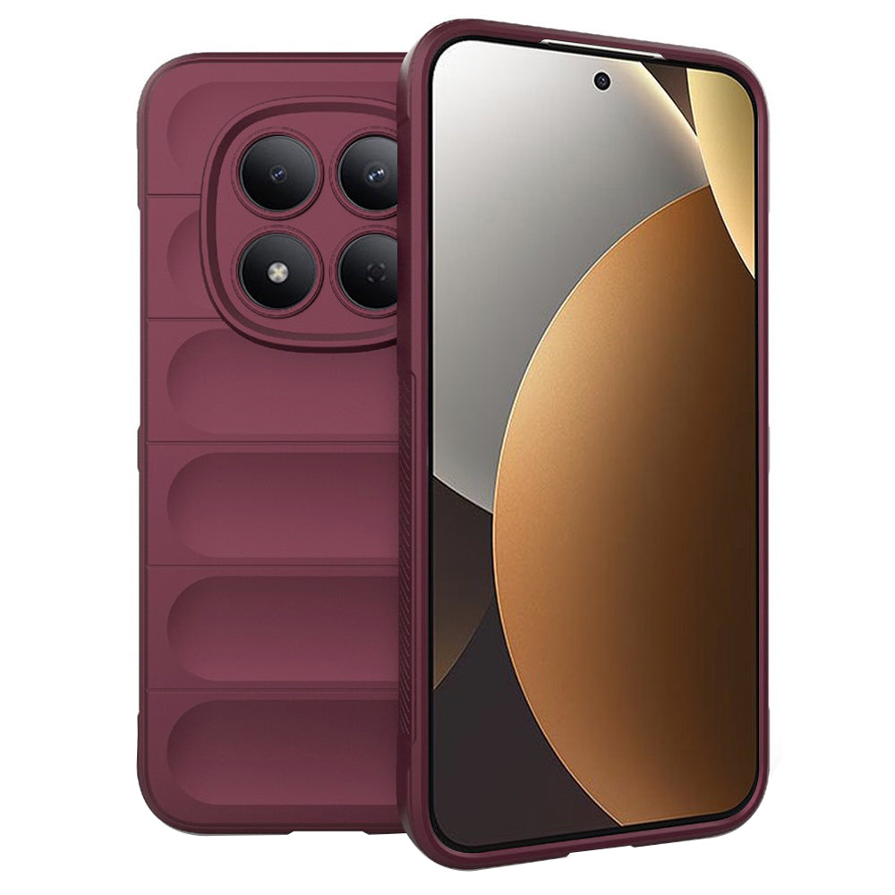 Hülle für Xiaomi Redmi Note 15 Pro 5G, Techsuit, Magic Shield, Kirschrot