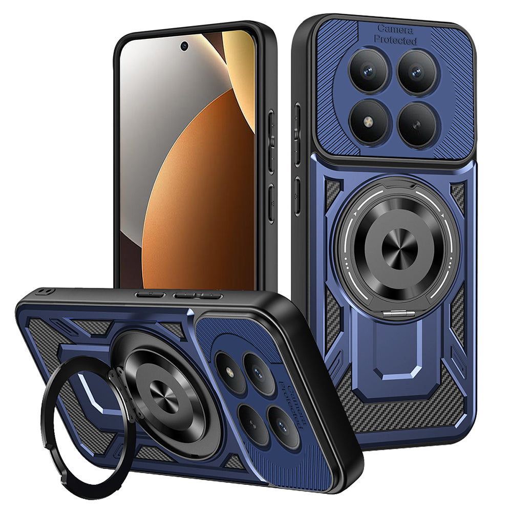 Custodia per Xiaomi Redmi Note 15 Pro 5G, Techsuit, RuggedCam, Blu