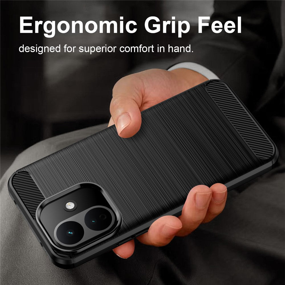 Custodia per Xiaomi Redmi Note 17 Pro, Techsuit, Carbonio, Nera