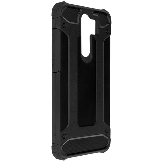 Custodia per Xiaomi Redmi Note 8 Pro, Techsuit, Hybrid Armor, Nera
