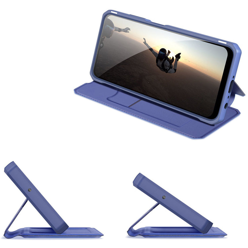 Custodia per Samsung Galaxy A03s A037, DUX DUCIS, Skin X, Blu