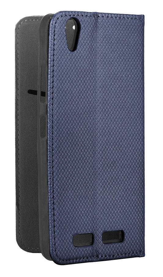 Coque pour Samsung Galaxy J3 (2017) J330, OEM, Smart Magnet, Bleu marine