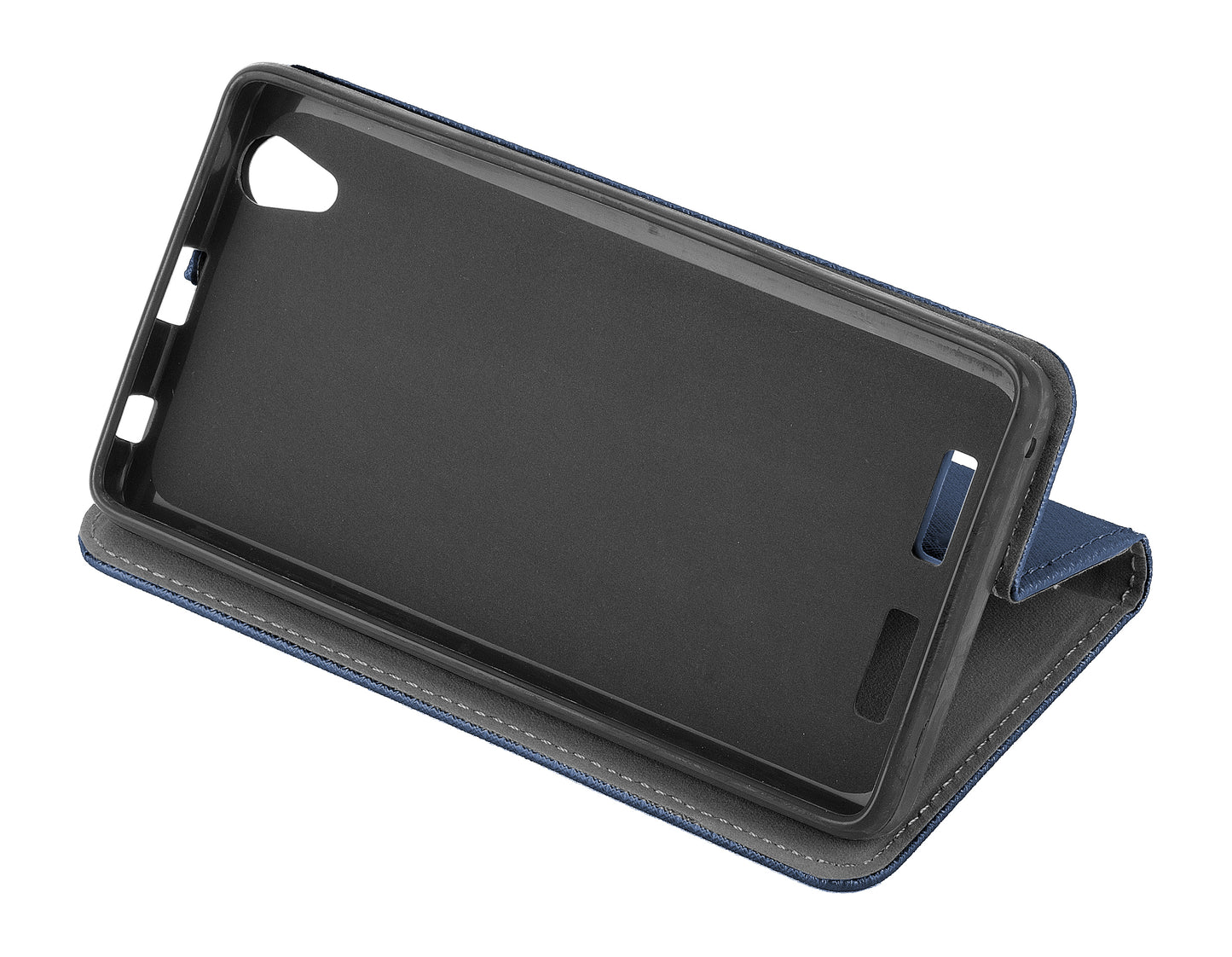 Custodia per Samsung Galaxy J3 (2017) J330, OEM, Smart Magnet, Blu scuro