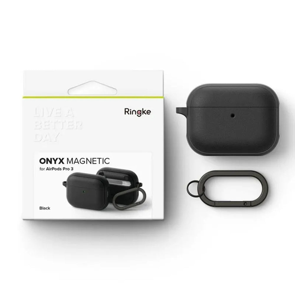 Étui Ringke Onyx Magnetic pour Apple AirPods Pro 3, Noir