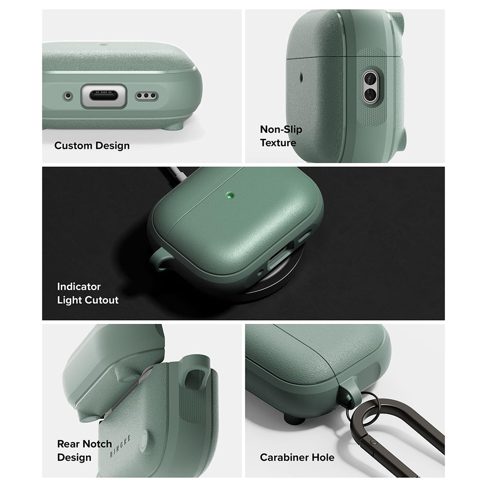 Coque Ringke Onyx Magnétique pour Apple AirPods Pro 3, Vert