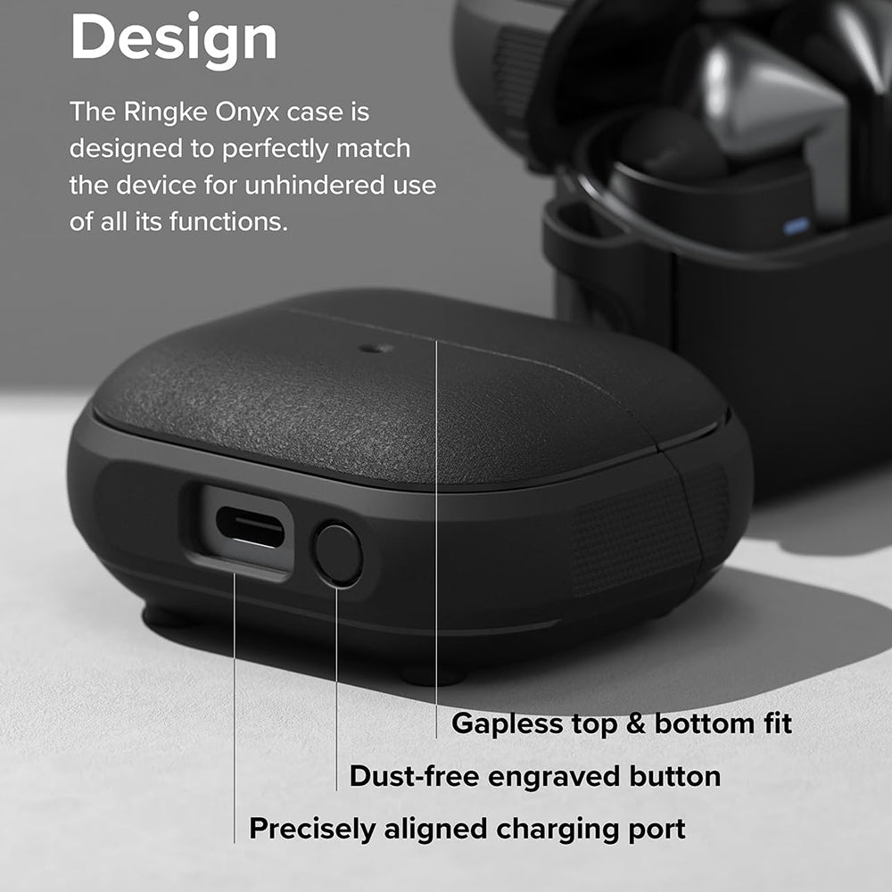 Étui Ringke Onyx pour Samsung Galaxy Buds3 FE / Buds3 Pro / Buds3, Noir