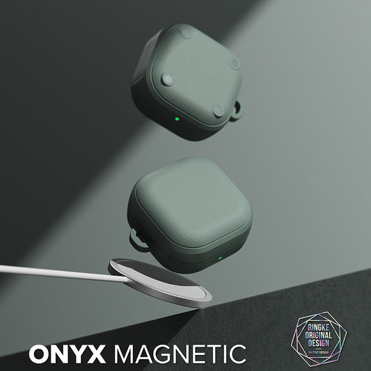 Custodia Ringke Onyx Magnetic per Samsung Galaxy Buds4 / Buds4 Pro, Verde