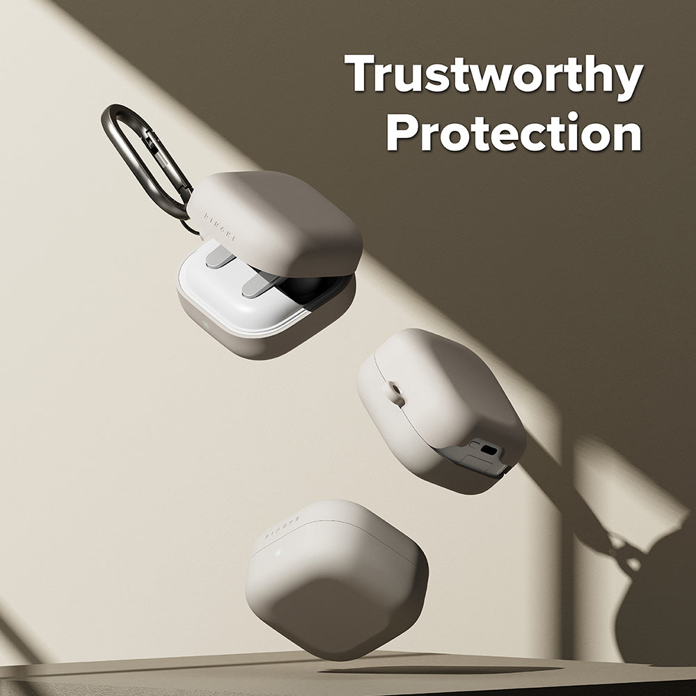 Étui Ringke pour Samsung Galaxy Buds4 / Buds4 Pro, Crème
