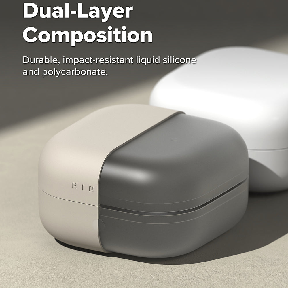 Étui Ringke pour Samsung Galaxy Buds4 / Buds4 Pro, Crème