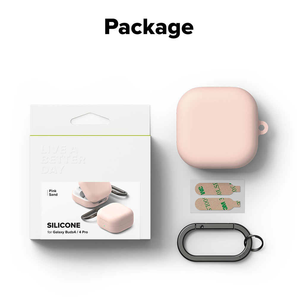 Custodia Ringke per Samsung Galaxy Buds4 / Buds4 Pro, Rosa