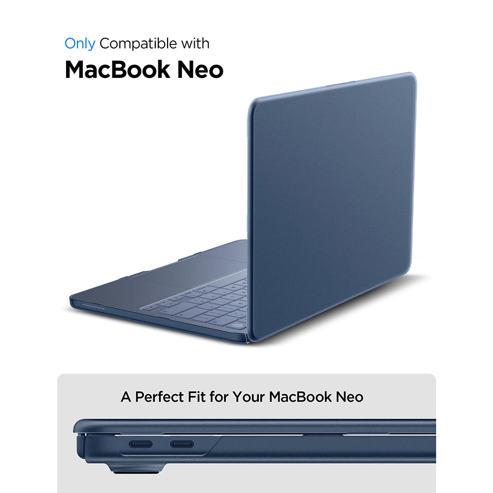 Coque Spigen Airskin pour Apple MacBook Neo 13 pouces, Indigo Satiné ACS11814