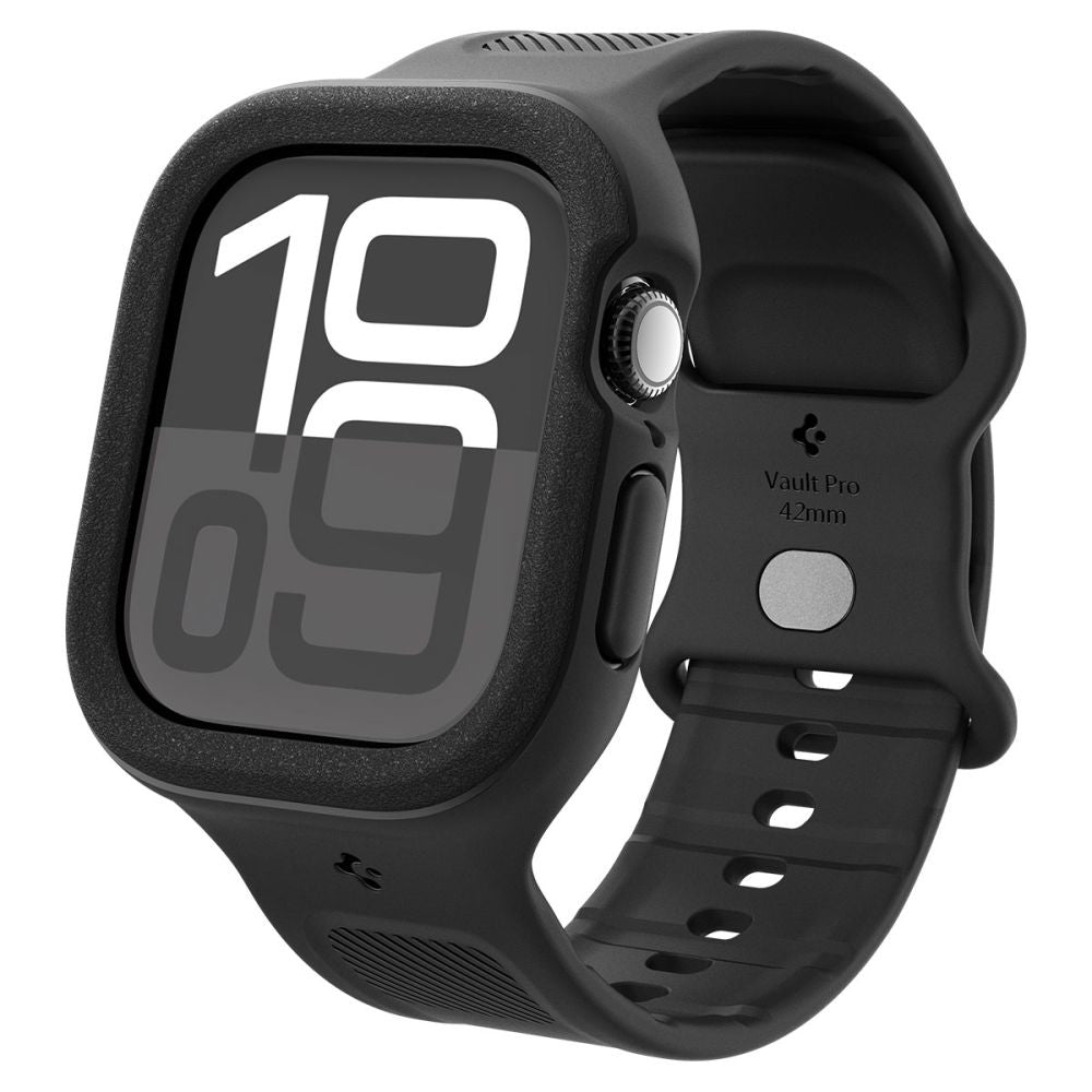 Cinturino Spigen Caseology Vault Pro per Apple Watch Series 10 / 11 42mm, Nero Opaco ACS09390