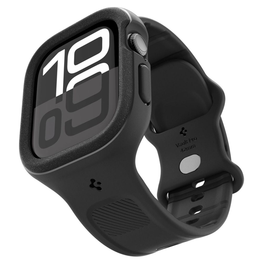 Cinturino Spigen Caseology Vault Pro per Apple Watch Series 10 / 11 42mm, Nero Opaco ACS09390