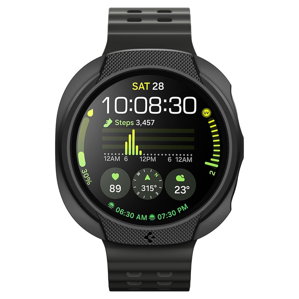 Custodia Spigen Liquid Air per Samsung Galaxy Watch8 40mm, Nera Opaca ACS09840