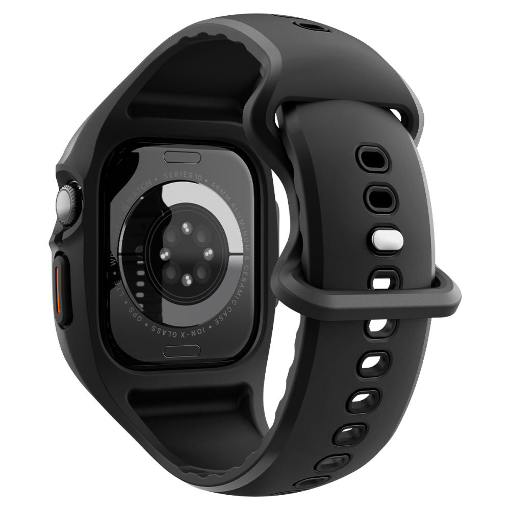 Housse Spigen Liquid Air Pro pour Apple Watch Series 10 / 11 46mm, Noir Mat ACS09317