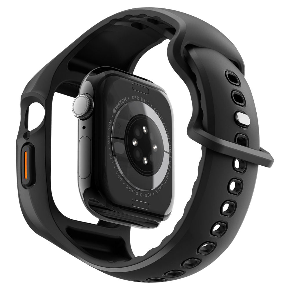 Housse Spigen Liquid Air Pro pour Apple Watch Series 10 / 11 46mm, Noir Mat ACS09317