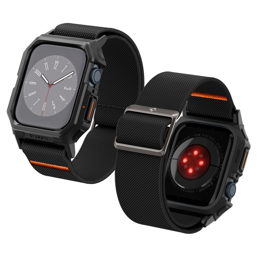 Custodia Spigen Lite Fit Pro per Apple Watch 44mm Series, Nera Opaca ACS07103
