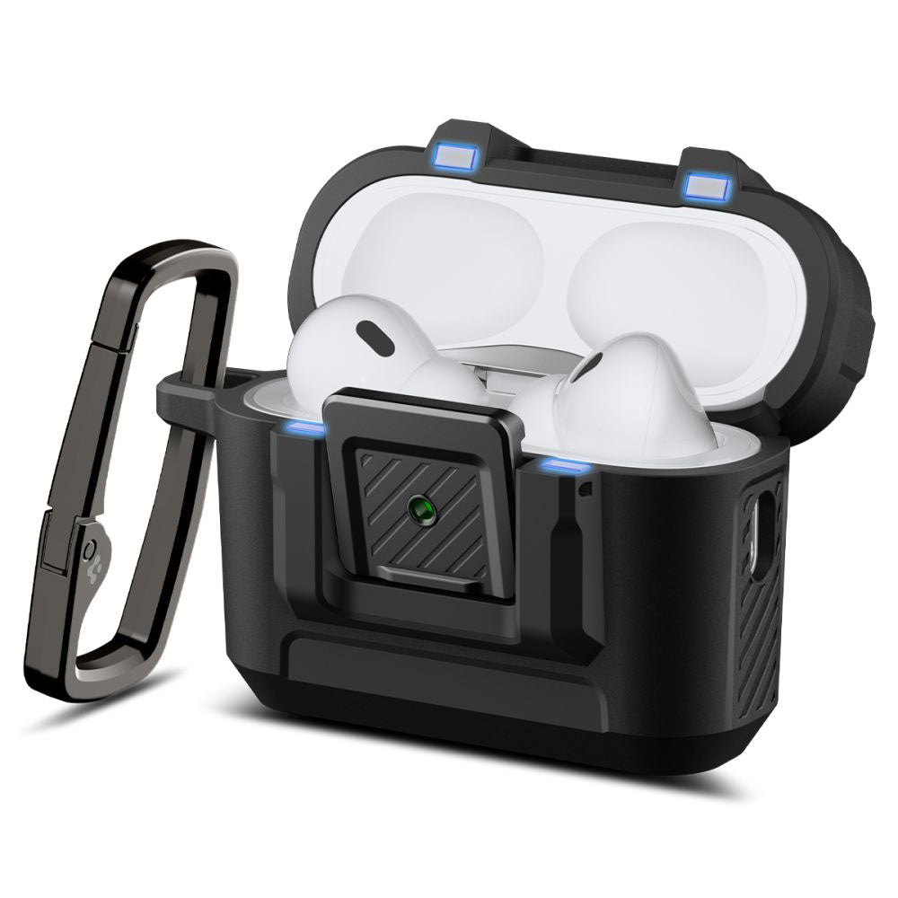Étui Spigen Lock Fit pour Apple AirPods Pro 3, Noir Mat ACS09825