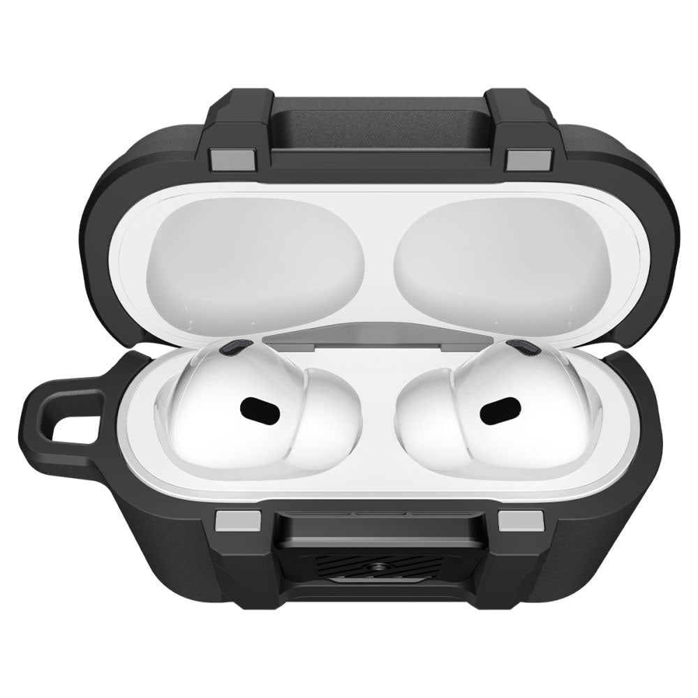 Étui Spigen Lock Fit pour Apple AirPods Pro 3, Noir Mat ACS09825