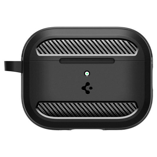 Custodia Spigen Rugged Armor per Apple AirPods Pro 3, Nera Opaca ACS09822