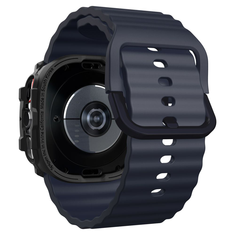 Spigen Rugged Armor Hülle für Samsung Galaxy Watch Ultra, Schwarz