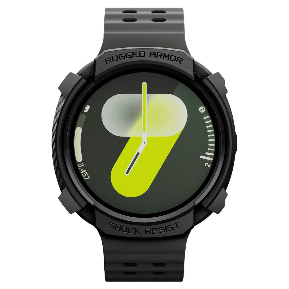 Coque Spigen Rugged Armor pour Samsung Galaxy Watch8 44mm, Noir Mat ACS10006