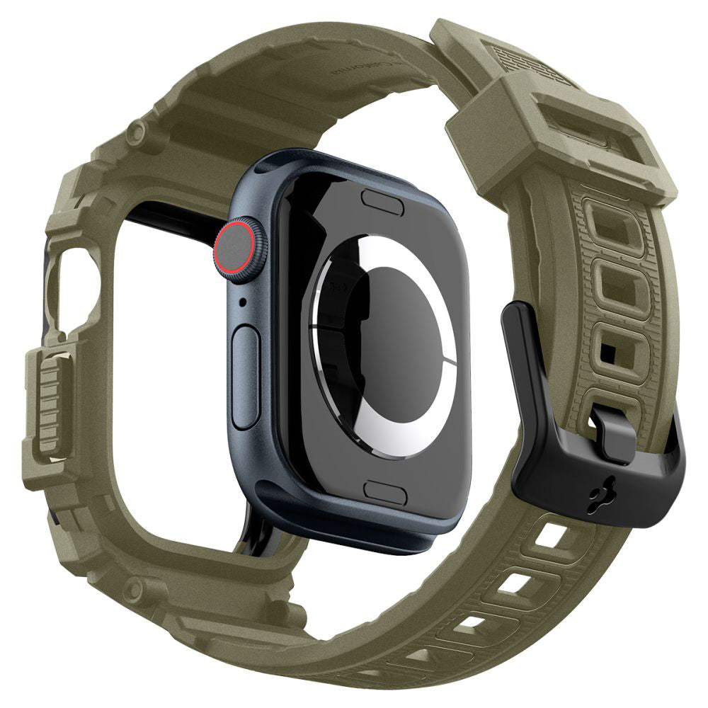 Spigen Rugged Armor Pro Hülle für Apple Watch Series 10 46mm, Khaki ACS08608