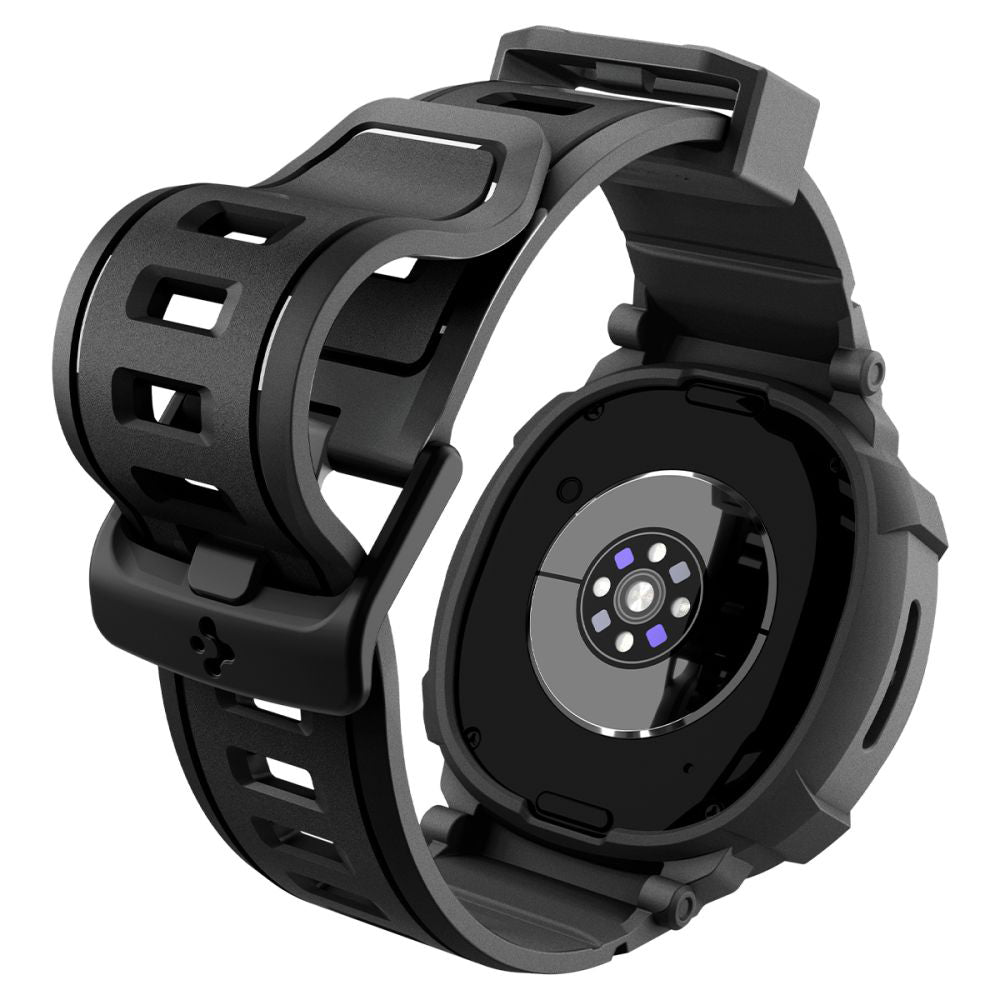 Custodia Spigen Rugged Armor Pro per Samsung Galaxy Watch8 44mm, Nera ACS10007
