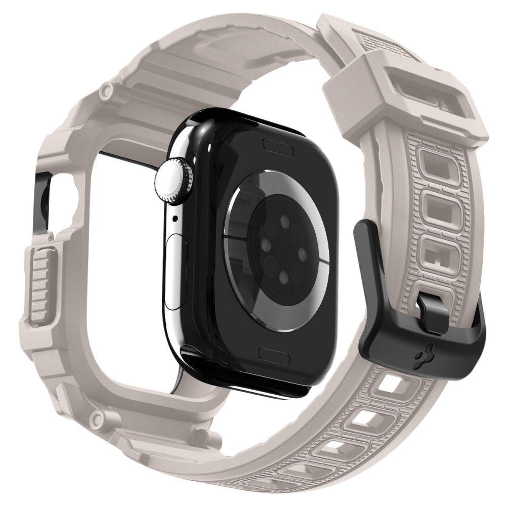 Spigen Rugged Armor Pro V2 Hülle für Apple Watch Series 10 / 11 42mm, Beige ACS10496