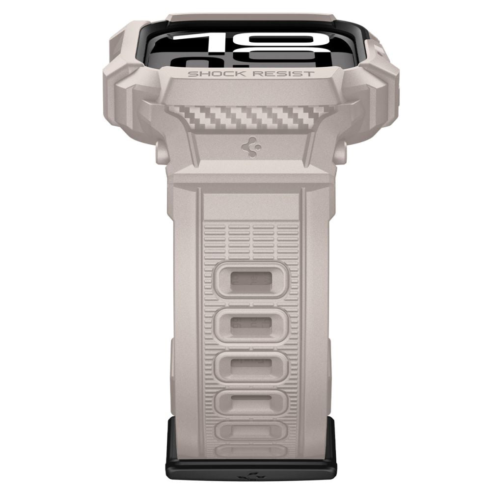 Spigen Rugged Armor Pro V2 Hülle für Apple Watch Series 10 / 11 42mm, Beige ACS10496