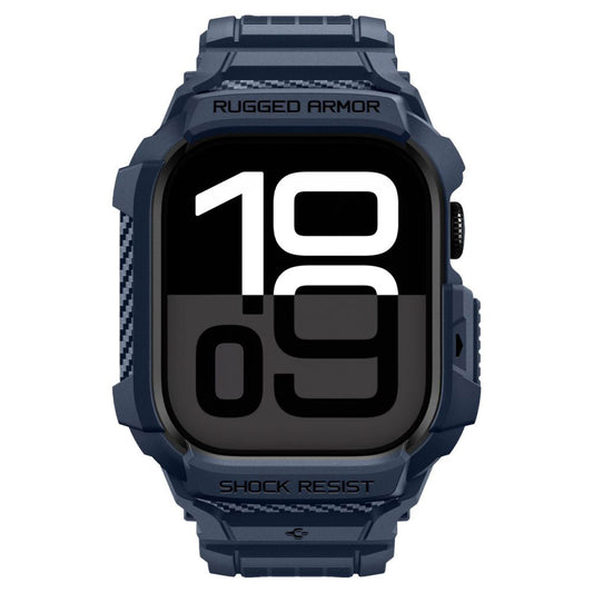 Spigen Rugged Armor Pro V2 Hülle für Apple Watch Series 10 / 11 42mm, Marineblau ACS10495