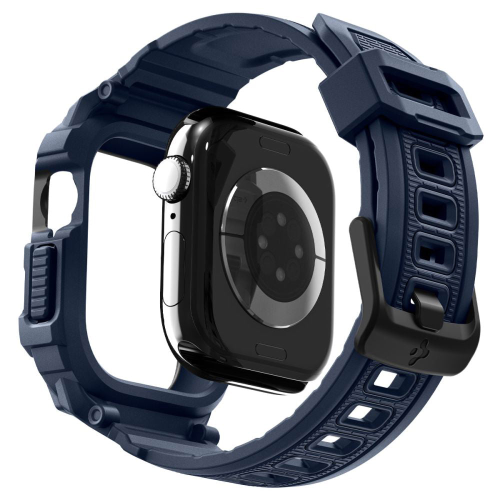 Étui Spigen Rugged Armor Pro V2 pour Apple Watch Series 10 / 11 42mm, Bleu Marine ACS10495