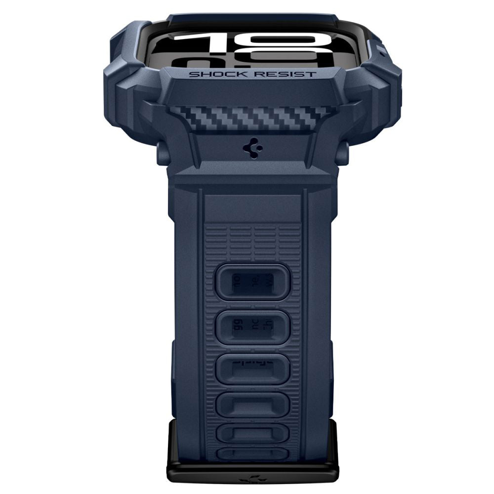 Étui Spigen Rugged Armor Pro V2 pour Apple Watch Series 10 / 11 42mm, Bleu Marine ACS10495