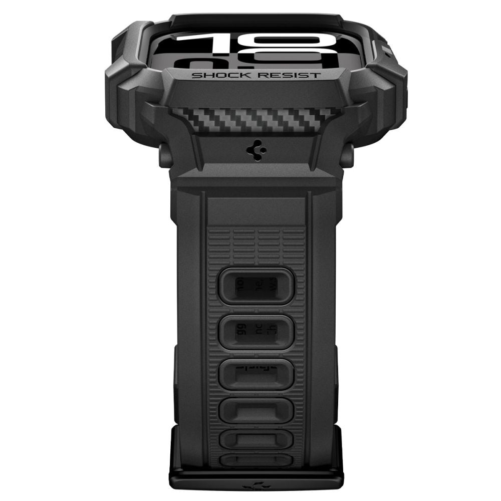 Étui Spigen Rugged Armor Pro V2 pour Apple Watch Series 10 / 11 42mm, Noir Mat ACS10494