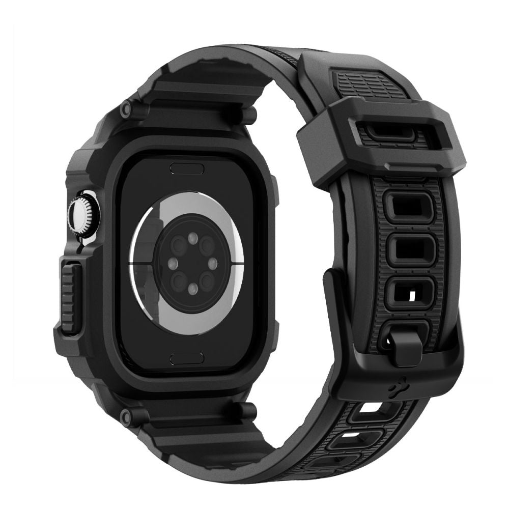 Étui Spigen Rugged Armor Pro V2 pour Apple Watch Series 10 / 11 42mm, Noir Mat ACS10494