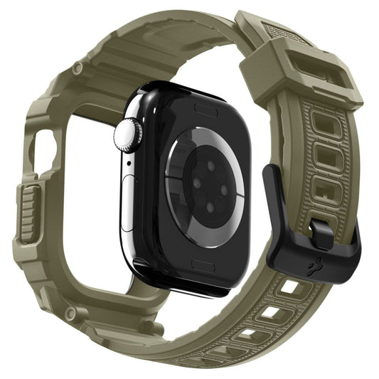 Étui Spigen Rugged Armor Pro V2 pour Apple Watch Series 10 46mm, Kaki