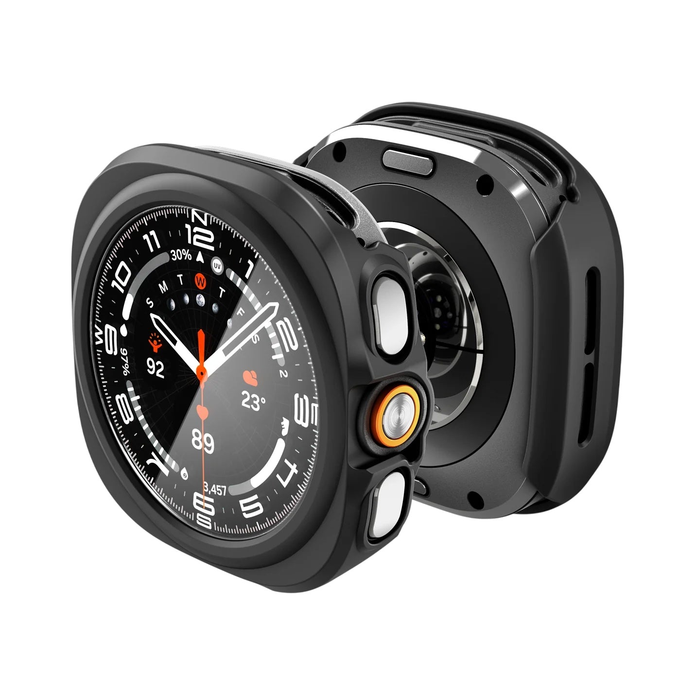 Coque Spigen Thin Fit 360 pour Samsung Galaxy Watch Ultra2, Noire ACS11609