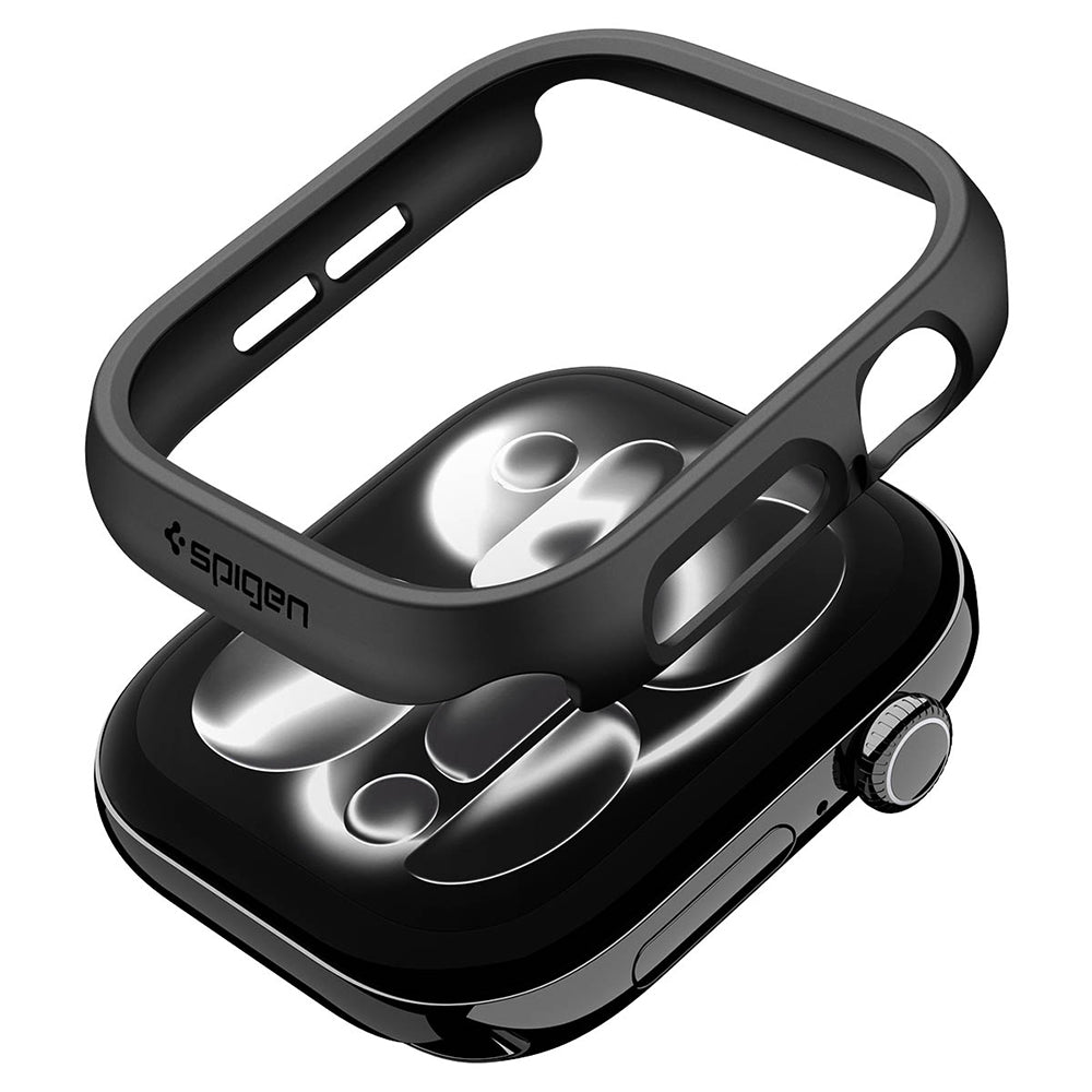 Custodia Spigen Thin Fit per Apple Watch 12 42mm, Nera ACS11880