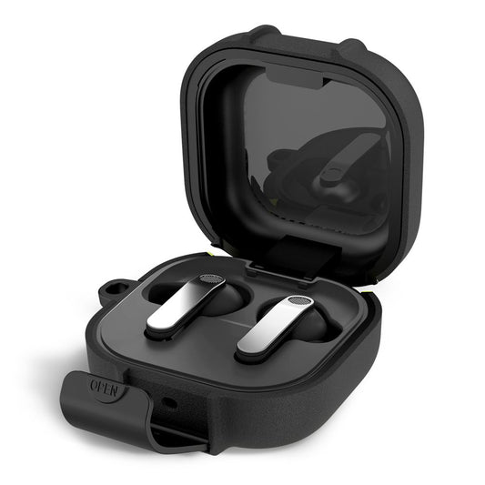 Tech-Protect Slim Hook Hülle für Samsung Galaxy Buds4 / Buds4 Pro, Schwarz