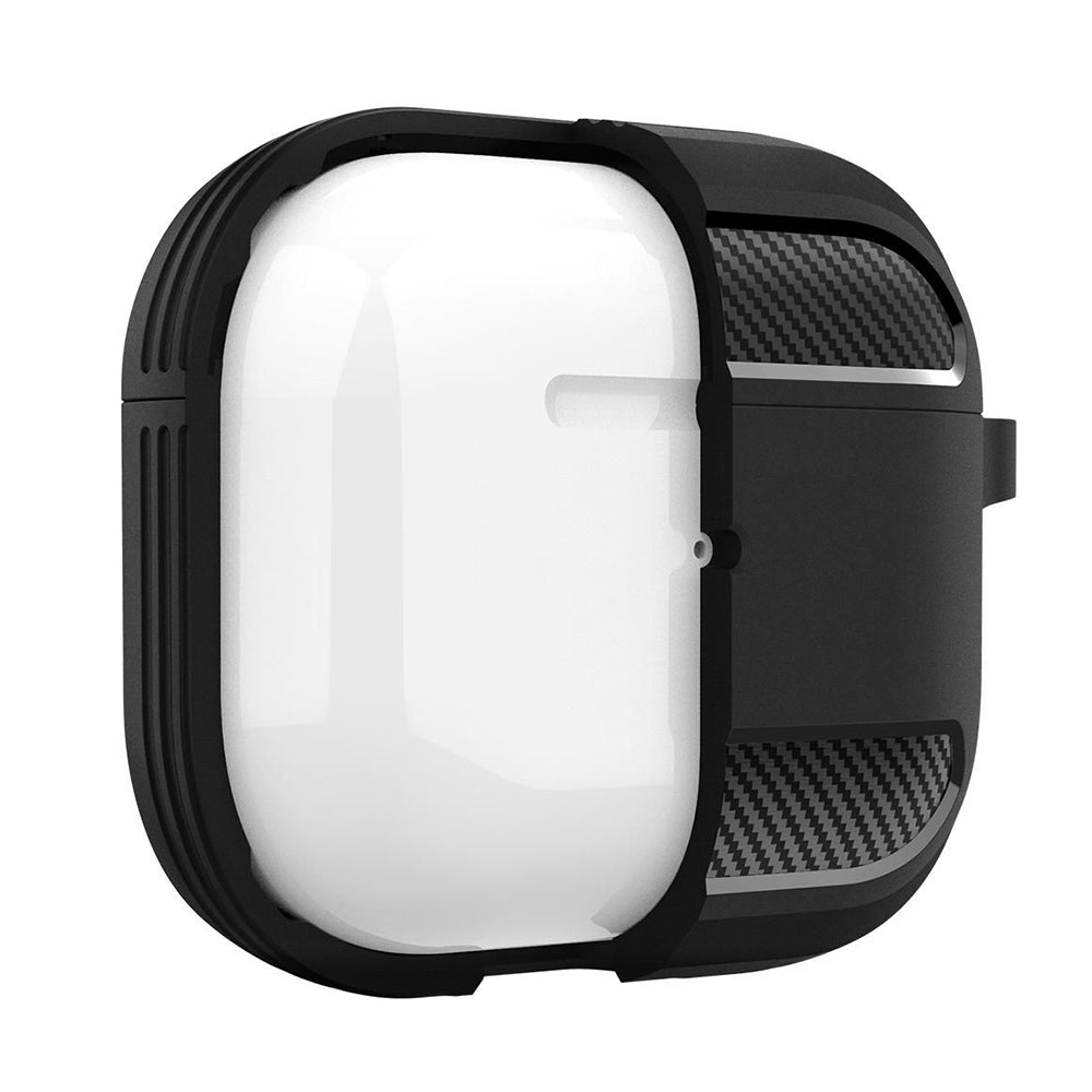 Custodia Techsuit Carbon per Apple AirPods 3, Blu Navy