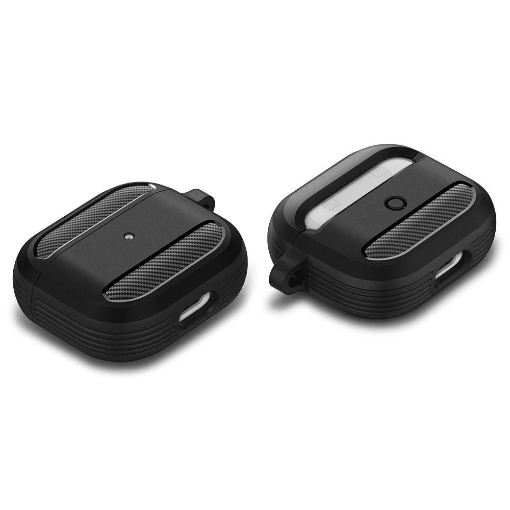 Coque Techsuit Carbon pour Apple AirPods 3, Gris