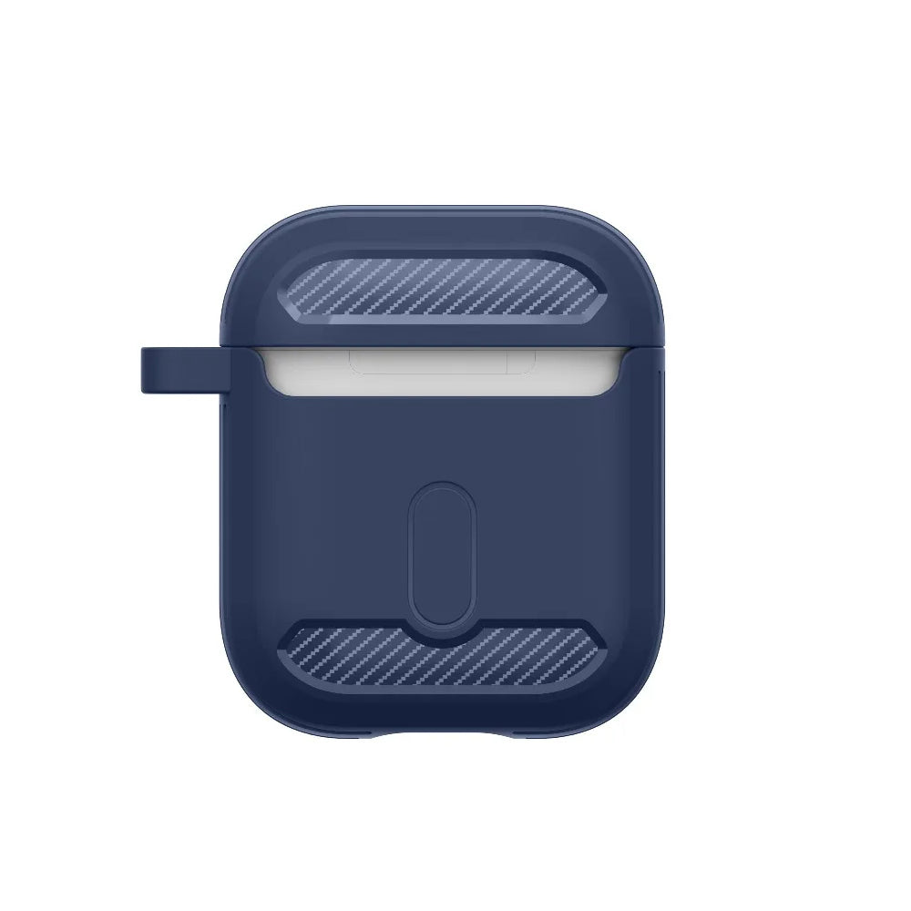 Custodia Techsuit Carbon per Apple AirPods Gen 2 / Gen 1, Grigio